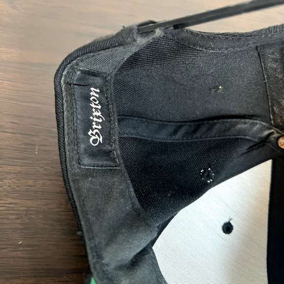 Brixton Hat Mfg Company Indian Chief Logo Trucker Hat Cap Black Snapback One Sz - Picture 8 of 9